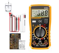 shjxi Multímetro Digital,Probador Rápido y Preciso de 1999 Cuentas,Multímetro de Autorrango con Selección Automática de Rango | para Uso Doméstico, Hogar, Eléctrico, Industrial, Comercial,