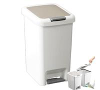 shjxi Odor-Proof Small Trash Can for Home, Soft Close Lid Trash Bin with Compact Design, ideal for Kitchen and Bathroom Waste Management, Stylish and Functional Home Supplies
