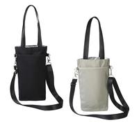 shjxi Outdoor Water Bottle Bag, Adjustable Sling Bag, Large Capacity Kettle Bag, Adjustable Outdoor Water Bottle Bag Large Capacity Kettle Bag for Cycling and Travel (Green, Black)