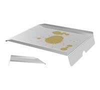 shjxi Placas De Calor | Recambio De Acero Inoxidable Resistente | Pieza Repuesto Difusor Deflector Térmico,Para Barbacoa De Pellets Hombre Y Mujer BBQ Patio Y Jardín Camping Y Al Aire Libre