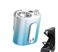 shjxi Portable Car Fan, 100 Speed Cooling, Led Display Clip on Air Fan, 360 Degree Rotation Circulator Mini Cooling Gadget for Home Bedroom Stroller Cart Camping Hiking Fishing Beach Trip Use