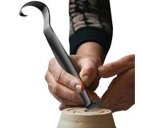 shjxi Pottery Trimmer, Stainless Steel Double-Ended Mud Tools, Versatile Hand Modeling Scraper, Precision Clay Sculpting Tool, Art and Craft Supply for Potters, 5.67x1.34x0.94 pulgadas