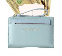 shjxi Short Zipper Wallet Lanyard | Compact Money Wallet Lanyard | Large Capacity Card Wallet Zipper | Coin Storage Short Wallet Lightweight Short Zipper Wallet Compact Wallet with Zipper and Lanyard