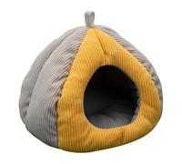 shjxi Small Animal Bed - Hangable Cotton Plush Hamster Cave, Warm Enclosed Sleeping Nest, Winter Cage Accessories for Chinchilla Hedgehog Ferret Bird Pet House Bedroom Living Room