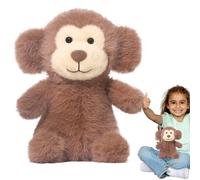 shjxi Soft Monkey Doll, Plush Animal Companion, Material, Cute Expression Details, Tan Shade, Excellent For Home Display, Kids' Room Setup, Or Christmas Surprise To Loved