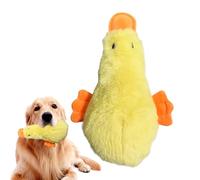 shjxi Squeaky Duck for Dogs, Stuffed Plush Chew Toy, Wear-Resistant Design, Interactive Play, Soft & Safe, for Small Pets, Puppy Training, Gift for Pet Lovers