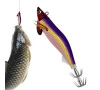 shjxi Squid Jig - Señuelo de pesca realista que - Señuelo de pesca Kalmar luminoso - Para viajes, barcos, embarcaciones, lagos, estanques, agua dulce, para entusiastas y