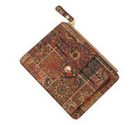 shjxi Tarjetero para Mujer, Tarjetero, Cartera Floral Vintage, Carteras para Mujer pequeña, Cartera Delgada marrón para Licencia de Conducir, Tarjetas de identificación, d, Refer to Description