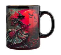 shjxi Taza de té de brujas - Taza de té de 325 ml, taza de leche de desayuno de cerámica para momentos de relajación, colección personal, rutina matutina, hogar, fin de semana, ocio