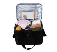 shjxi Thermal Lunch Bag, Leakproof Cooler Tote, Adjustable Shoulder Strap, Large Capacity Insulated Compartment, Easy Clean Exterior, Great for Picnic Beach Hiking Camping Use
