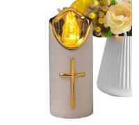 shjxi Velas LED a batería, luces sin llama, conmemorativas reutilizables con diseño de animales, vela eléctrica con luz de tumba segura, construcción duradera, decoración del hogar para iglesias