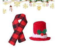 shjxi Wine Bottle Scarf Hat Decoration | Christmas Bottle Cover Wine Scarf Hat | Festive Wine Bottle Cover for Family and Friends Dining | Perfect for Banquets and Dinners and Home