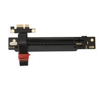 SHK-1X18-16X27 Cable de Extensión PCIE, 32 Gbps 20 Cm Cable de Extensión PCIE 1X a 16X, Cable Convertidor PCIE de Tira de Protección Doble para Tarjeta de Video Tarjeta de Sonido Tarjeta de Internet C