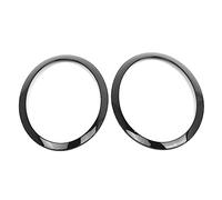 Shkalacar 1 par Anillo Embellecedor para Faros Delanteros, Reemplazo para BMW Mini Cooper One R50 R52 R53 2001-2006, OEM 63126917835 63126917836 Negro