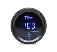 Shkalacar Aforador de Combustible Universal 52MM con Pantalla Digital de 2 Pulgadas, 12V Medidor Nivel Deposito Gasoil 240-33 Ohmios (Azul)