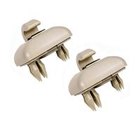 Shkalacar Auto Sun Visor Clip Pack 2, Clip Interior de la Visera del Coche Compatible con Audi A1 A3 A4 A5 Q3 Q5 (8E0 857 562) A7 B6 B7 B8 S4 S5 Beige