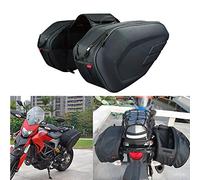 Shkalacar Bolsa para asiento trasero de motocicleta, bolsa de sillín, bolsa lateral, bolsa para bicicleta, organizador, organizador de asiento trasero, universal, 36 - 58 l, con funda impermeable