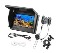 Shkalacar Cámara de Pesca Submarina IPS 800x480 de 4,3 Pulgadas Juego Buscador Peces HD 12 V con Gran Angular 195 Grados, Batería 8000 MAh para Equipo Pesca Al Aire Libre (30 m/98,4 pies)
