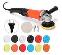 Shkalacar CAR ELÉCTRICO OPCIONAL 1200W 220V, Máquina Política Automotriz 350 Mm con 6 Niveles de Velocidad, Máquina de Automóvil para Muebles de Automóvil de Madera y Metal