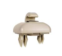 Shkalacar - Gancho para Visera de Coche, Soporte de Gancho para Visera Parasol de Coche Compatible con Audi A1 / A3 / A4 / A5 / Q3 / Q5 (8E0 / 857/562) A7 / B6 / B7 / B8 / S4 / S5 (Beige)