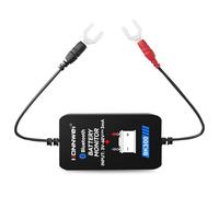 Shkalacar Monitor de Batería Inalámbrico BT 5.0 Probador Inteligente, Carga de Arranque de Forma de Onda para Monitoreo del Estado de la Batería del Vehículo, 12 V 24 V