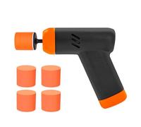 Shkalacar Pulidora de coche de 2 velocidades, pulidora inalámbrica y enceradora con 5 cabezas de esponja