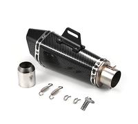 Shkalacar Silenciador de Escape Moto 38-51mm Universal, Tubos de Escape de 1,5 a 2 Pulgadas, Tubo de Cola de Repuesto Resistente a Altas Temperaturas para Motocicleta