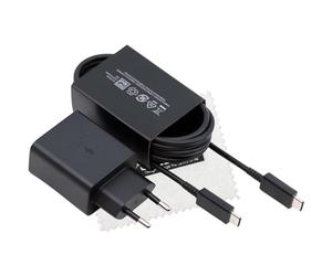 SHLOK Cargador original EP-T4510 45W para Samsung Note 10 Note 10 Plus Tab S7 Tab S7 Plus Galaxy S20 Ultra S20 Ultra 5G S10 Lite Fast Charge Cable 1.8Mt con paño de limpieza de pantalla