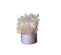 SHMEKUN Tarjetas de felicitación florales 6pc Mini3d Stereo Flower Tarjeta De Felicitación Tarjeta De Invitación De Invitación Hecha A Mano-Como un sueño (6pc)