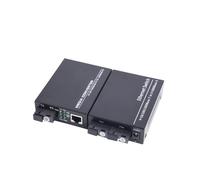 SHMKBDPF 1 par de convertidores de medios de fibra Gigabit 10/100/1000Mbps monomodo 20 km 2 fibras a 2 puertos SC de contacto físico RJ45 UPC/en ángulo(100M Converter)
