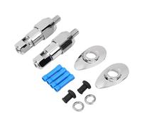 SHMTOOL Kit de montaje de reubicación de señal de giro trasera de motocicleta para Harley Softail Fat Boy Heritage springer Night Train 2003-2017, Chrome