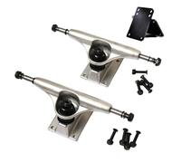 Shntig 2 soportes de rueda de aluminio de 5 pulgadas para monopatines, camiones, monopatines, soporte de rueda profesional, base duradera, base profesional para patineta