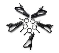 Shntig 5 unids/Set Clip de micrófono de Metal de cocodrilo Bolsa de Solapa inalámbrica Lazo de Solapa Abrazadera de Hierro portátil Auriculares micrófonos Clips para Cuello de Camiseta