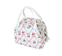 Shntig acolchada floral, bolsa reutilizable y aislada, estuche de almacenamiento para mujeres para picnics u uso en la oficina, caja para mujeres