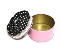 Shntig Alfiletero con contenedor de Almacenamiento, Soporte Acolchado para Hilo de Coser, botón de dedal y Accesorio de Costura, Soporte para Calabaza