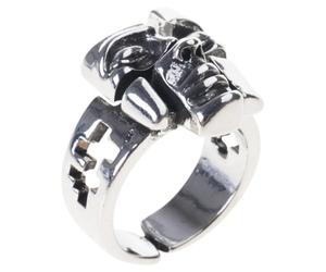 Shntig Anillos divididos con personalidad, diseños únicos de aleación para expresión artística y entusiastas de la moda, aleación única
