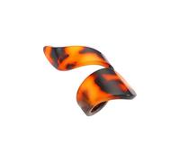Shntig Anillos geométricos de leopardo inspirados en arte contemporáneo Banda ligera para dedo Acrílico Joyería de unisex Patrón de leopardo Anillos de acrílico marrón