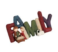 Shntig Belén de Resina clásico Que Incluye Figuras Familiares y de Amor Decoraciones de Invierno para hogar para Elegantes Decoraciones navideñas Decoración navideña