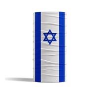 Shntig Bufanda de cuello con nacionales israelíes, bufandas patrióticas para la, pañuelo reutilizable para hombres y mujeres, pañuelo reutilizable a prueba de para hombres y mujeres