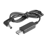 Shntig Cable Elevador USB de 90 Grados, 5V a 24V, 5, 5x2, 1mm, 250mA, Cable de alimentación para enrutador, Tiras LED, cámara