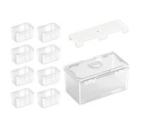 Shntig Caja de almacenamiento de alimentos transparente permanente que ofrece un mejor sellado impermeable para un uso accesible en todas partes