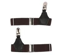 Shntig Calcetín clásico para hombre, ligas elásticas, cinturón, correa ajustable, soporte de tirantes con Clips de Metal seguros, correas antideslizantes para calcetines