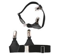 Shntig Calcetín clásico para hombre, ligas elásticas, cinturón, correa ajustable, soporte de tirantes con Clips de Metal seguros, correas antideslizantes para calcetines