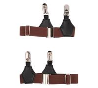 Shntig Calcetín clásico para hombre, ligas elásticas, cinturón, correa ajustable, soporte de tirantes con Clips de Metal seguros, correas antideslizantes para calcetines