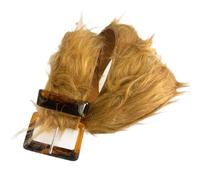 Shntig Cinturón de piel sintética ventilado y respetuoso con el medio ambiente, clip de metal consistente para armario moderno, cinturón de moda flexible, J, Talla única