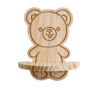 Shntig Estante de pared con forma de animal, hecho a mano, estantes flotantes montados en madera, estantes de almacenamiento para sala de estar, guardería, estante de animales