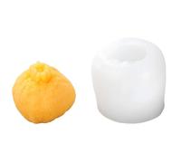Shntig Fruta de silicona para proyectos con patrón de melocotón Durian aguacate y jabón de fresa, molde de silicona de grado alimenticio