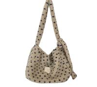 Shntig Furs - Bolso cruzado con estampado de corazón y correa ajustable para el hombro y correa ajustable, Milán