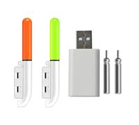 Shntig Glow Sticks LED lámpara de Postes de Pesca Nocturna con batería Recargable Tubo Aparejos de Pesca Flotador de