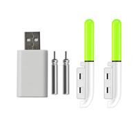 Shntig Glow Sticks LED lámpara de Postes de Pesca Nocturna con batería Recargable Tubo Aparejos de Pesca Flotador de